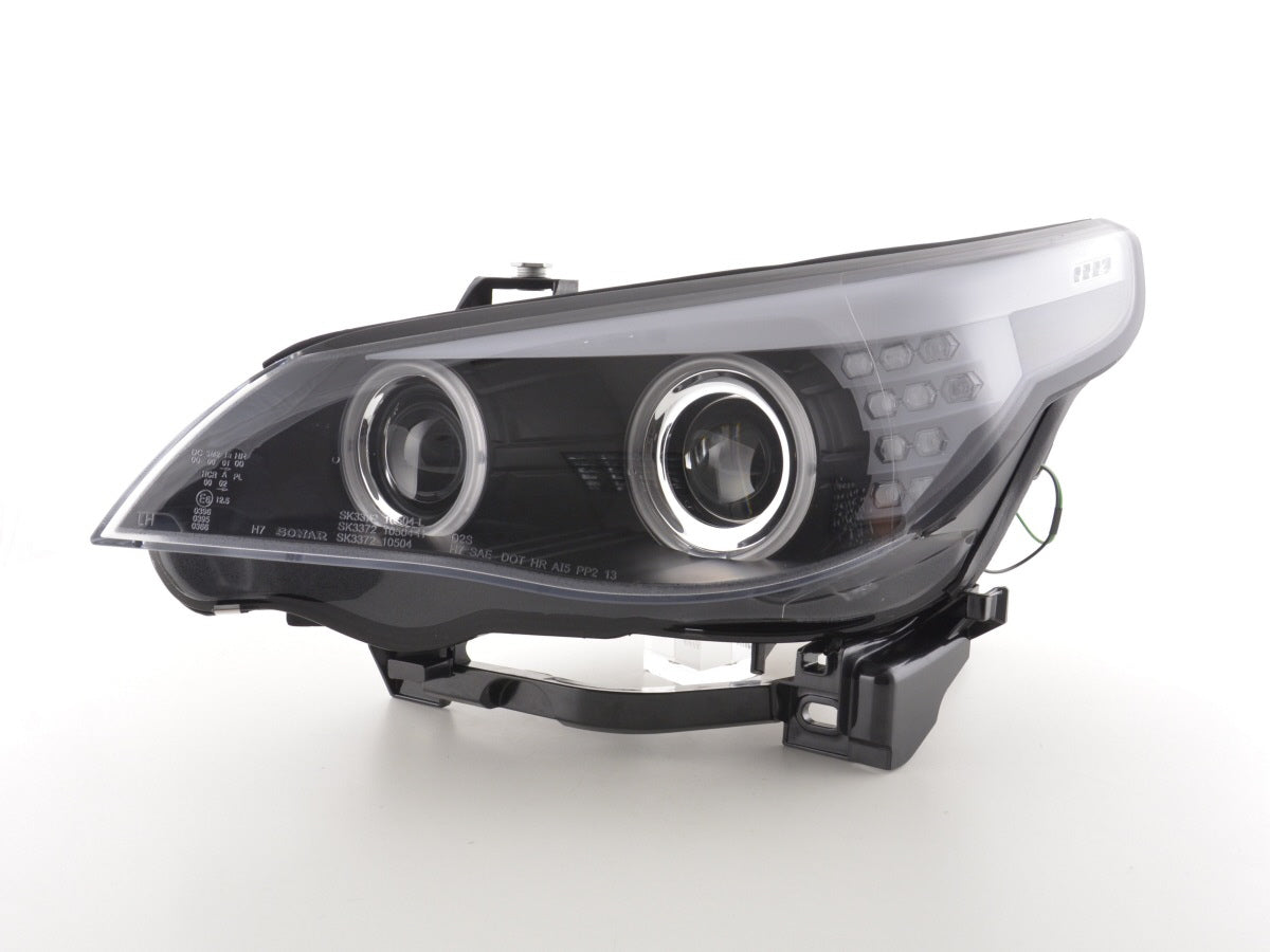 Scheinwerfer Set Xenon Angel Eyes CCFL BMW 5er E60/E61 05-08 schwarz für Rechtslenker Scheinwerfer Set Xenon Angel Eyes CCFL BMW 5er E60/E61 05-08 schwarz für Rechtslenker